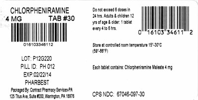 SDA Chlorpheniramine Maleate 4 mg 1000 CT. Label.jpg image of label - SDA Chlorpheniramine Maleate 4 mg 1000 CT. Label